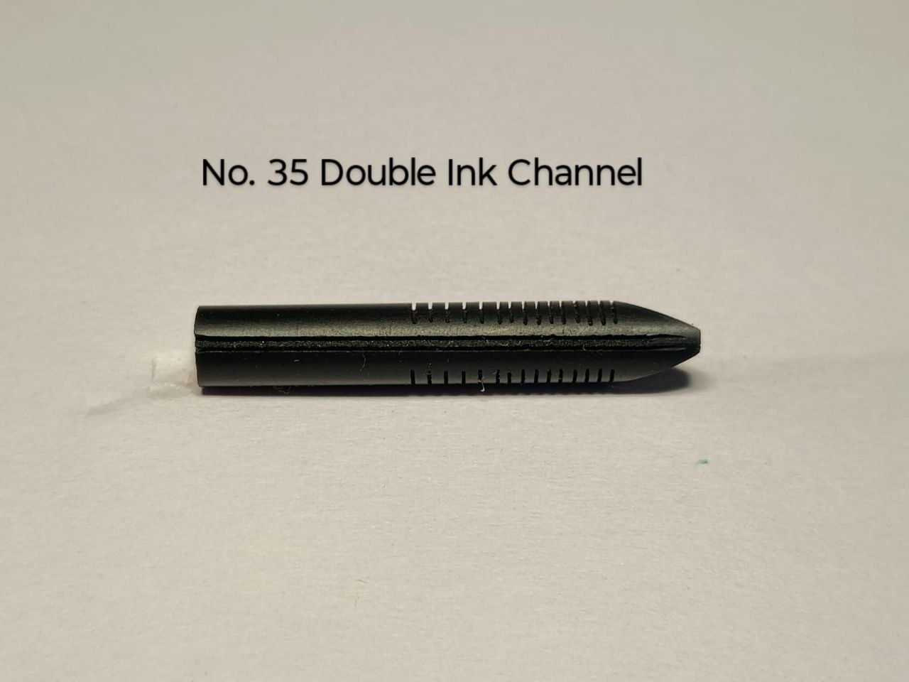 Ebonite Feed #35 - Double Channel (Classic) hand-cut ebonite fountain pen feed by RS Writing Instruments