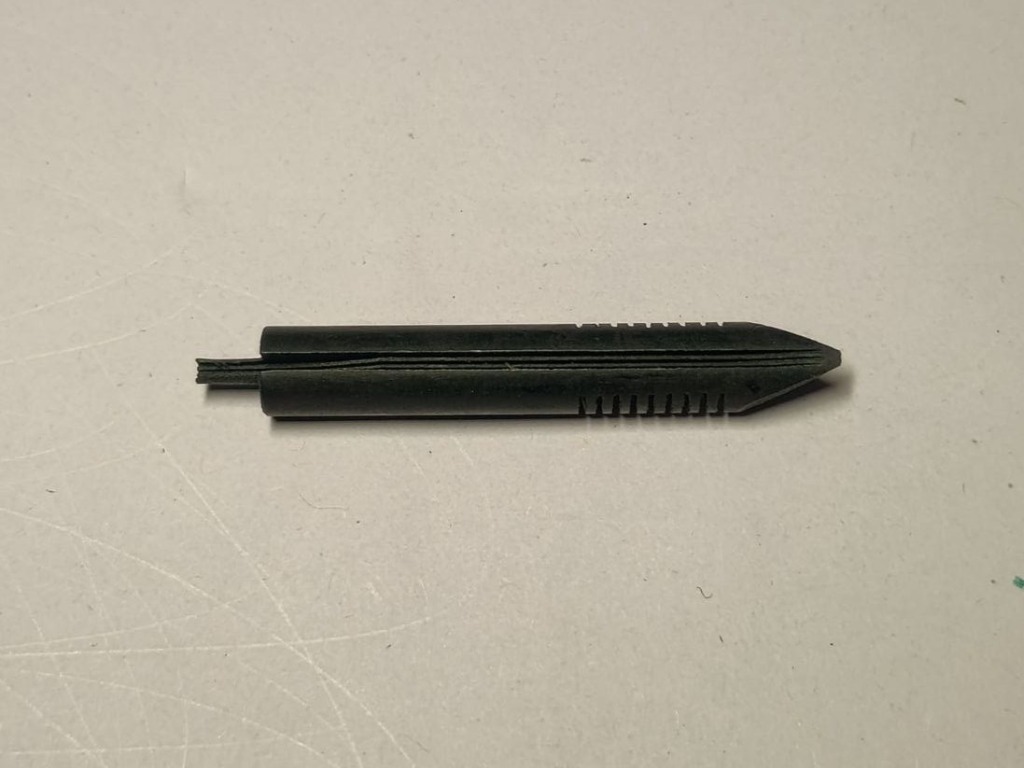 Ebonite Feed #6 CC - Parker Triple hand-cut ebonite fountain pen feed by RS Writing Instruments